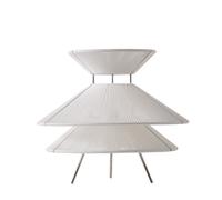 Lampada da Tavolo Frandsen Kiku Ø35,5 cm Bianco