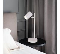 Lampada Da Tavolo Lampada Da Camera Lampada Da Lettura Bianca Regolabile H 35 Cm [EEK: Inaditato]