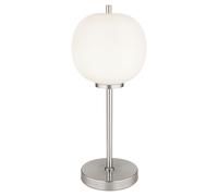 Lampada da tavolo Lampada da comodino Lampada da camera da letto Lampada da soggiorno, metallo Sfera di vetro, 1x E14, H 45 cm