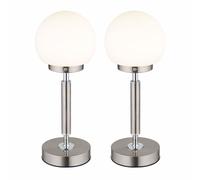 Lampada da tavolo lampada da comodino touch dimmer batteria ricaricabile lampada da soggiorno Lampada da tavolo LED argento, colore della luce regolabile, 2,5W 136lm bianco caldo-bianco freddo, DxH 11