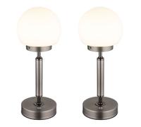 Lampada da tavolo Lampada da comodino Touch dimmer Lampada da sala da pranzo a batteria LED antracite, colore della luce regolabile, 2,5W 136lm bianco caldo-bianco freddo, DxH 11,5 x 28,5 cm