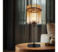 Lampada Da Tavolo Lampada Da Notte In Vetro Retro Amber LED [EEK: F]