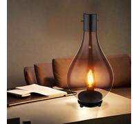 Lampada Da Tavolo Lampada Da Notte Lampada Da Comodino LED Vetro Fumè [EEK: F]