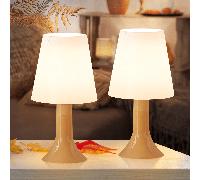 Lampada da tavolo, lampada da tavolo con cavo, set 2 lampade da tavolo E14, stile country moderno da tavolo a pranzo, camera da letto - Lampada non inclusa Interruttore con cavo robusto: questa lampad