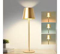 Lampada da Tavolo, Lampada da Tavolo Senza Fili, con Batteria da 5200 mAh, Lampada da tavolo a Batteria Ricaricabile con USB, IP54 Impermeabile per Soggiorno Camera da Letto Sala da Pranzo Bar
