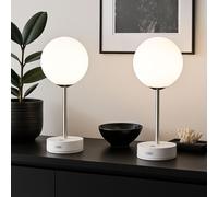 Lampada da Tavolo Lampada Letto Regolatore Touch Batteria LED H 28 CM 2x