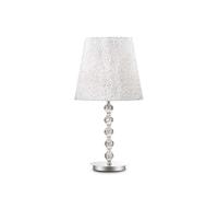 Lampade Da Tavolo Classica Le Roy Metallo Cromo 1 Luce E27 Big