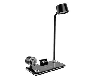 Lampada da tavolo LED 3 in 1 con altoparlante Bluetooth e stazione di ricarica