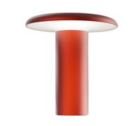 Lampada da tavolo LED Artemide Takku con batteria ricaricabile, rosso Artemide