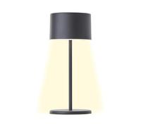 Lampada da tavolo LED brillante nera Dimmerabile e con batteria ricaricabile Luce mobile per interni con dimmer a tre livelli Luce bianca calda, design elegante, risparmio energetico e uso flessibile
