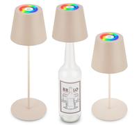 Lampada da tavolo LED Calida 200 lm RGB Ø 12 x 36 cm beige Beige