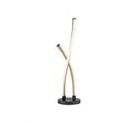Lampada Da Tavolo LED Dimmerabile Salotto Nera Oro 48,5 Cm 13 W Lampada Moderna
