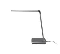 Lampada da tavolo LED 'Kuno'con USB dimmerabile (Moderno) colore Grigio, ad es. Studio & Ufficio (1 luce, lampadina inclusa) di Lindby | lampada da scrivania a LED