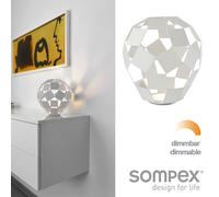 Lampada Da Tavolo LED Lampada Notturna Dimmerabile Bianca In Metallo Geometrica