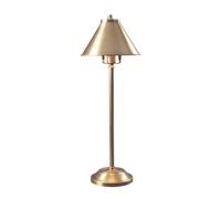 Lampada da Tavolo LED Lato Ottone Acciaio Camera Letto H 59 CM