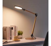 Lampada da tavolo LED Lindby Nyxaris, oro, metallo, CCT, 50 cm LINDBY