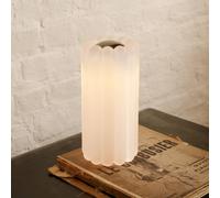 Lampada da tavolo LED Press di Tom Dixon, vetro satinato, altezza 24 cm Tom Dixon