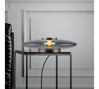 Lampada da tavolo LED PURE Vitrum, grigia, vetro/alluminio, dimmer touch Pure