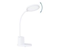 Lampada Da Tavolo Minimal Brolini Policarbonato Bianco Luce Led Integrato 2,1W