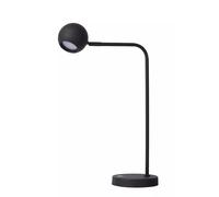 Lampada Da Tavolo LED Ricaricabile Flessibile Nera Ufficio 49 Cm 2700 K