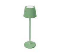 Lampada da tavolo led ricaricabile IP54 colore verde salvia mod. Emmamini
