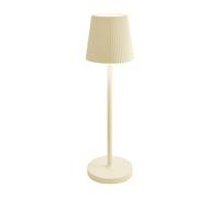 LAMPADA DA TAVOLO LED RICARICABILE IP58 COLORE AVORIO MOD. EMMA