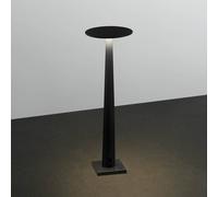 Lampada da tavolo LED ricaricabile Nemo Portofino, nera, marmo Nemo
