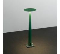 Lampada da tavolo LED ricaricabile Nemo Portofino, verde smeraldo, marmo Nemo