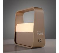 lampada da tavolo LED ricaricabile PURE Go, bronzo, alluminio Pure