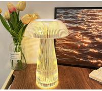LAMPADA DA TAVOLO LED RICARICABILE USB DECORATIVA EFFETTO CRISTALLO FUNGO [EEK: A+++]