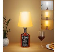 Lampada da Tavolo LED Senza Fili, Ricaricabile Lampada Bottiglia, Lampada Comodino Luminosità Regolabile,Temperatura Tricolore+RGB,IP54 Impermeabile per Ristorante,Campeggio(Non includendo Bottiglie)