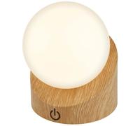 Lampada da tavolo LED Sora 150 lm bianco caldo H 10 cm legno Legno chiaro