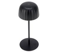 Lampada da tavolo Led Touch Gonza 2W Nera portatile ricaricabile energia solare Bianco caldo 3000K M mimotec