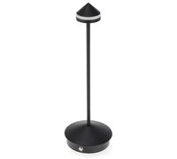 Lampada da tavolo Led touch Point 1W Nera CCT temperatura colore regolabile portatile a batteria ricaricabile USB M mimotec