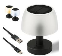 Lampada da Tavolo LED USB con Pannello Solare Ricaricabile Interno Esterno [EEK: A]