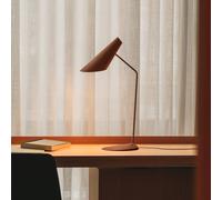 Lampada da tavolo LED Vibia I.Cono, rosso-marrone, altezza 56 cm, 2.700 K Vibia