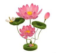 Lampada da tavolo Lotus Progetto fai da te elegante luce notturna per un bagliore morbido e ambientale (rosa)