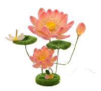 Lampada da tavolo Lotus Progetto fai da te elegante luce notturna per una luce morbida e ambientale (giallo)