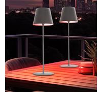 Lampada da Tavolo Luce Esterno Patio Regolatore Cambio Colore RGB LED 2er Set [EEK: Inaditato]