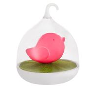 Lampada da tavolo luce per bambini lampada decorativa LED luce a batteria dimmer tattile sensore di luce notturna lampada per cameretta dei bambini, design uccello rosa, DxH 14x17 cm
