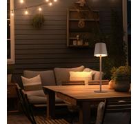 Lampada da Tavolo Luce per Esterni Braun Touch Dimmer LED Balcone Batteria USB