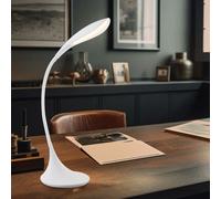 Lampada da Tavolo Luci Soggiorno Luce LED Regolatore Touch Cavo USB Flexo Bianco [EEK: Non valutato]