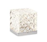 Lampada da tavolo MAGIA, cromo, LED 4,5W 383lm 3000K, 9x9x10cm