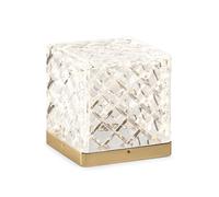 Lampada da tavolo MAGIA, nero e oro spazzolato LED 4,5W 383lm 3000K, 9x9x10cm