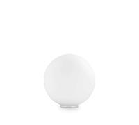 Lampada Da Scrivania-Ufficio Moderna Mapa Vetro Bianco 1 Luce E27 D20Cm