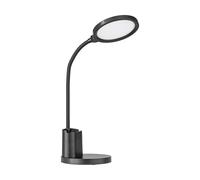 Lampada Da Tavolo Minimal Brolini Policarbonato Nero Luce Led Integrato 2,1W
