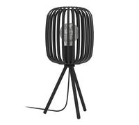 Lampada Da Tavolo Minimal Romazzina Acciaio Nero 1 Luce E27