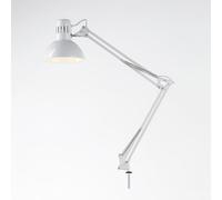 PERENZ LAMPADA DA TAVOLO SNODABILE CON MORSETTO 60W ATTACCO E27 COLORE BIANCO 40