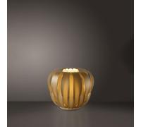 Lampada Da Tavolo Moderna 1 Luce Queen In Polilux Oro D19 Made In Italy [EEK: A++]