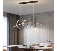 Lampada da tavolo moderna a sospensione Lampada da tavolo da pranzo dimmerabile a LED Lampada a sospensione con telecomando Lampada a sospensione Lampadario regolabile in altezza per soggiorno Sala da